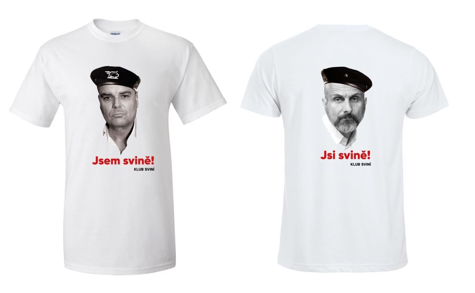 Oboustranné tričko Holec vs. Foltýn bílé